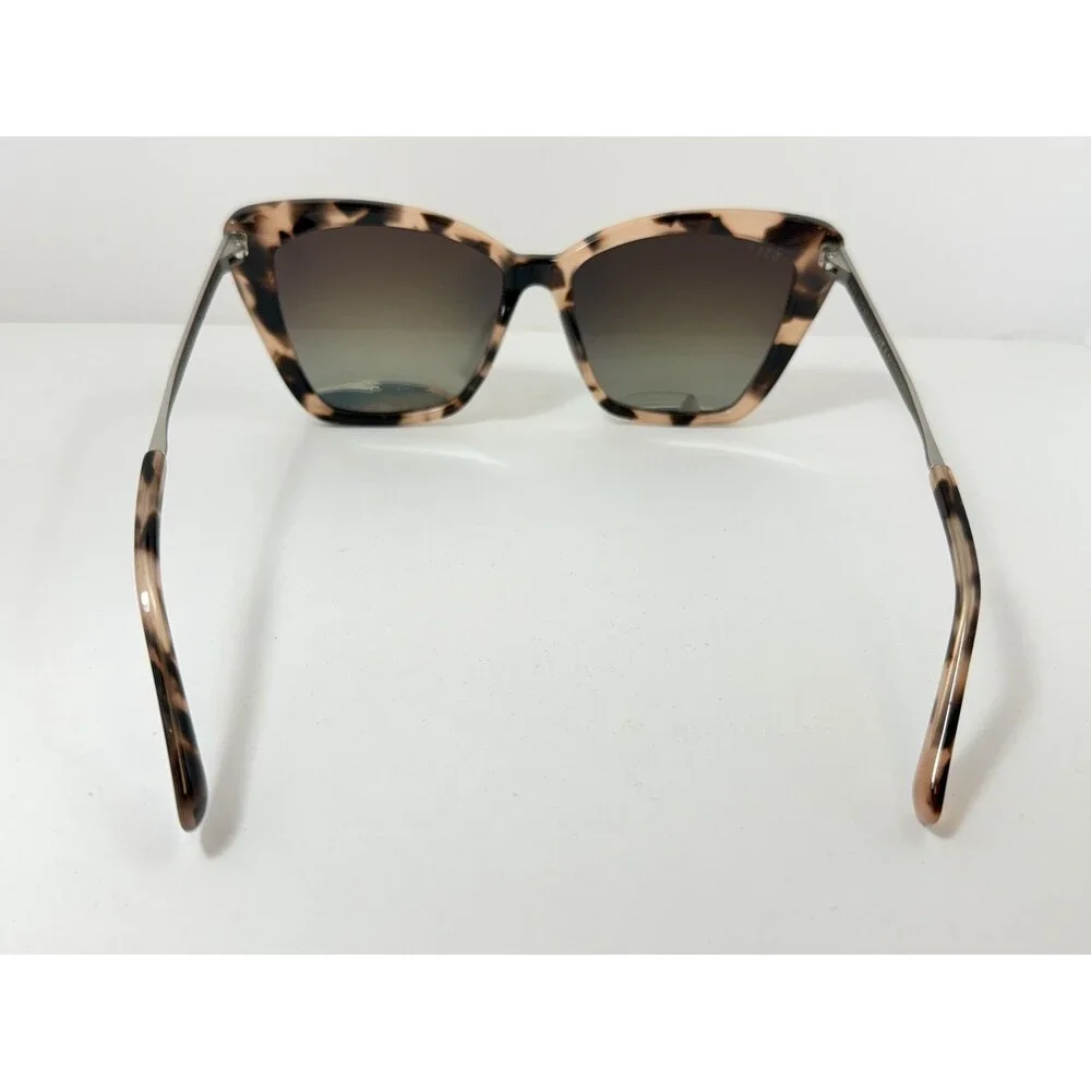 DIFF Eyewear Becky II Cat Eye Sunglasses Women's Pink Tortoise Mirrored Gradient